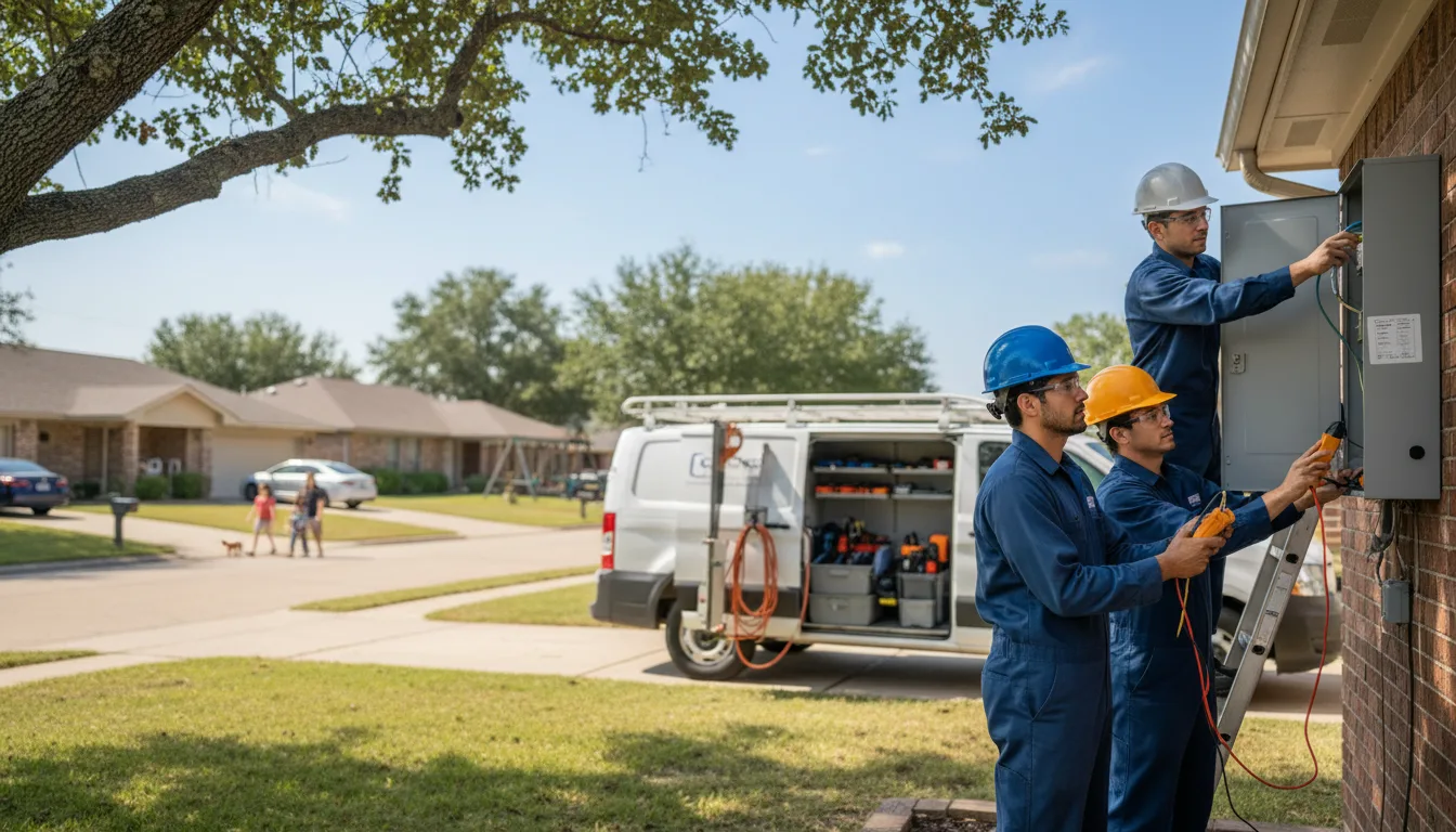 Certified electrician providing emergency electrical services in Kasbeer, IL